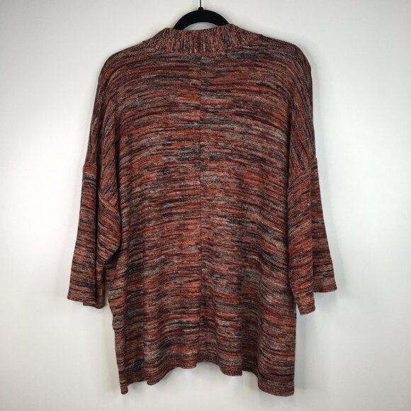 Pure Jill J.Jill Space Dyed V Neck Short Sleeve Sweater Size MP - Picture 10 of 12